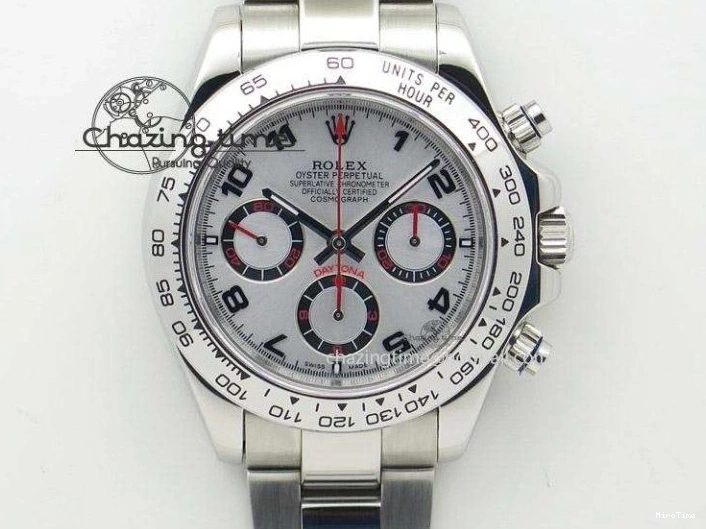 MiroTime 0225 SportInspired DAYTONA 116506 QF 1:1 BEST EDITION ICE BLUE DIAL CRYSTAL MARKERS ON SS BRACELET SH4130 V3 (GAIN WEIGHT) 1770